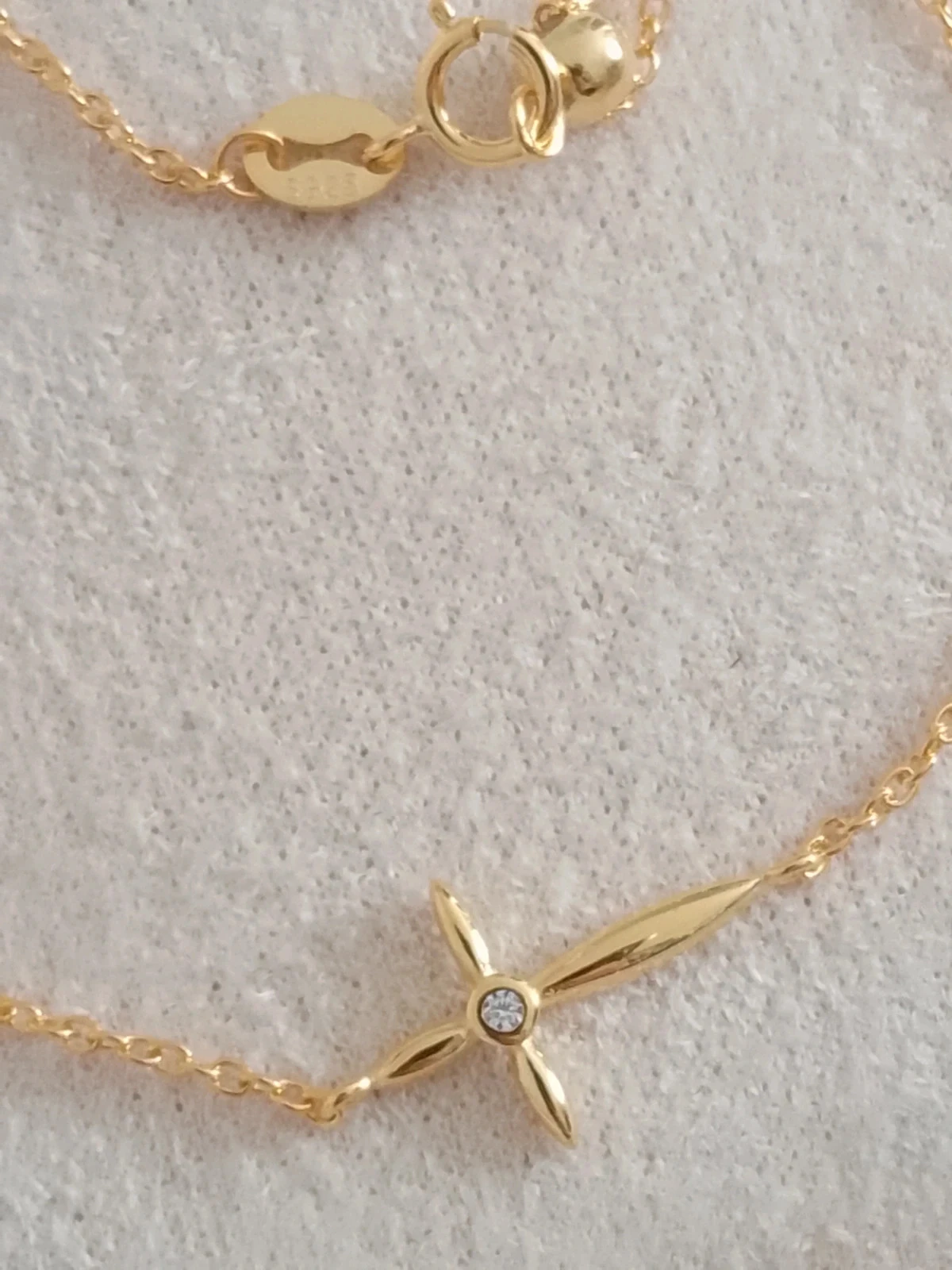 Bracelet croix avec zirconium – photo 3